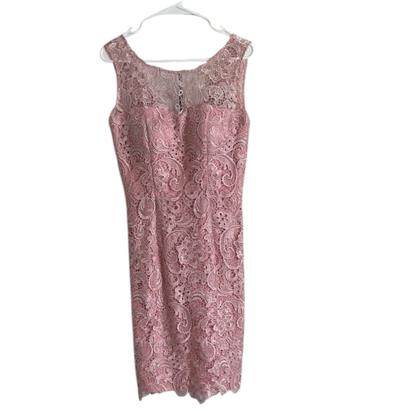 Dancing Queen Pink Lace Midi Dress - Picture 1 of 6